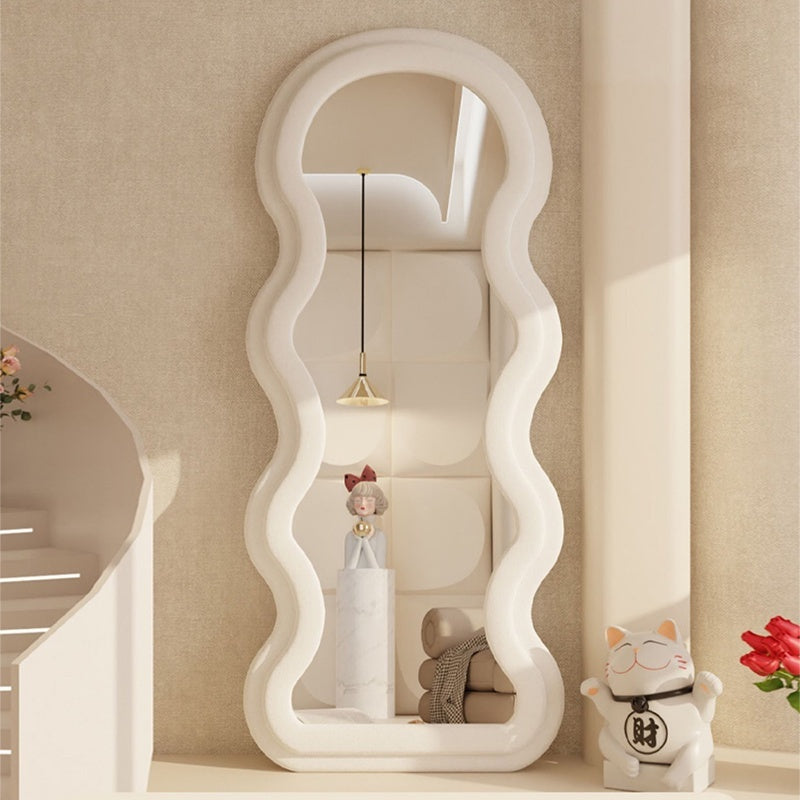 MOK Mirror 170*70CM Wave Cermin Besar Soft Cloth Edging Full Body Mirror 3 Colors