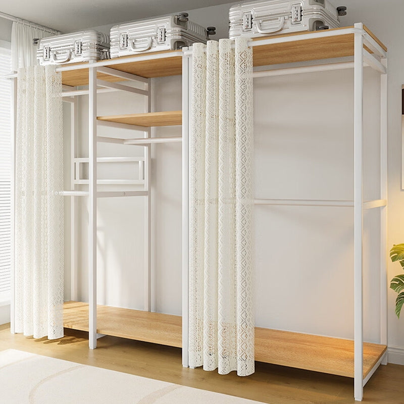 【Best Price】MOK Large Capacity Open Wardrobe 60/90/120CM Apartment Style Wardrobe High Quality High Load-Bearing