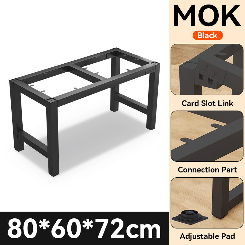 MOK 80/120/160cm Steel Desk Frame  DIY Desktop With A Load-Bearing Capacity Of 600KG Metal Desk Frame Coffee Table Dining Table Office/Living Room