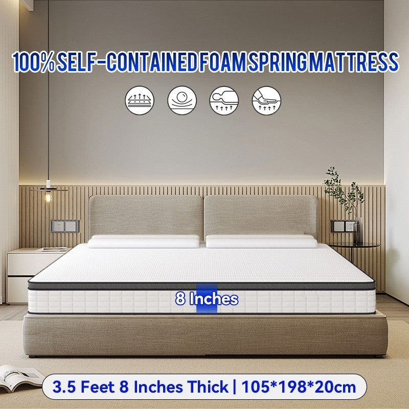 MOK Mattress 3.5/5/6 feet Soft And Comfortable Independent Spring Memory Foam Mattress Deep Sleep Relieve Fatigue