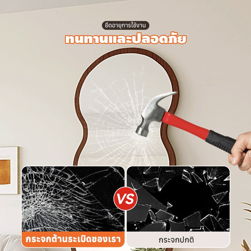 MOK 160*60cm คลื่นร่างกายกระจก กระจกกันระเบิด การถ่ายภาพ HD วัสดุที่เป็นมิตรกับสิ่งแวดล้อม ขนาดใหญ่